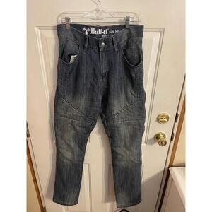 Bull-It SR4 Mens 30L Covec Motorcycle Jeans Pants Dark Wash Padded
